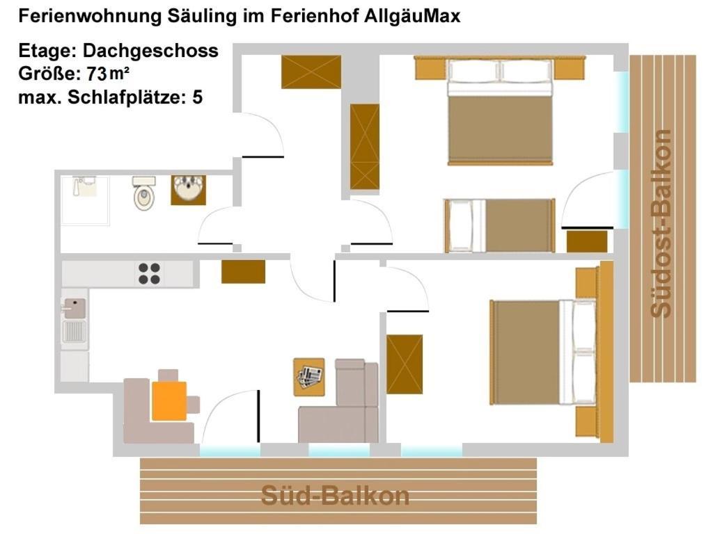 Ferienhof Allgaeumax Фюссен Номер фото